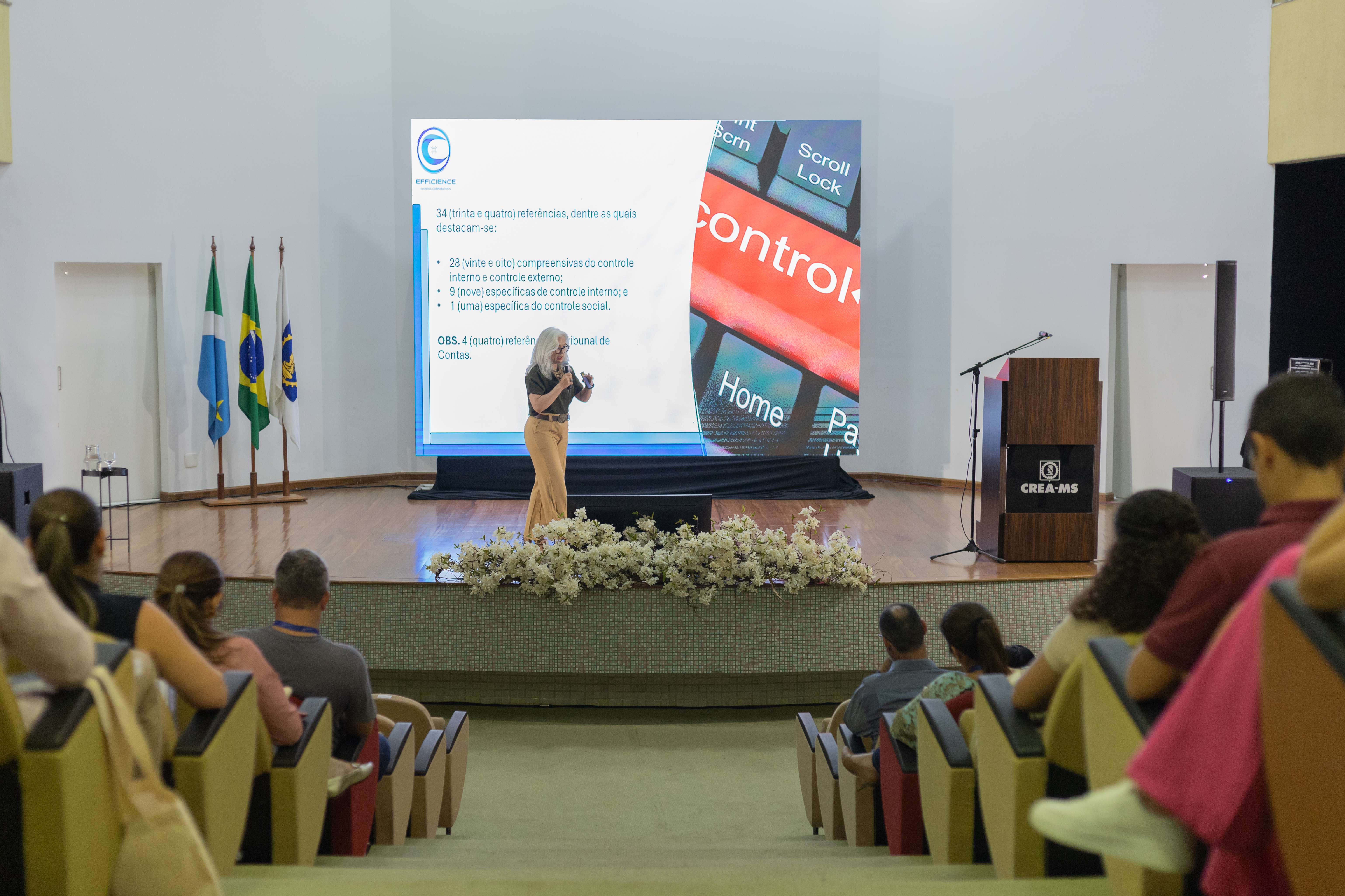 Apresentação no palco
